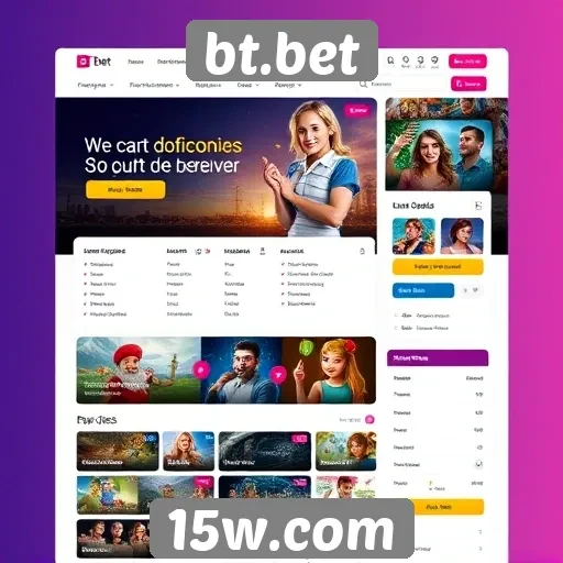 interface do site bt.bet é amigável e intuitiva